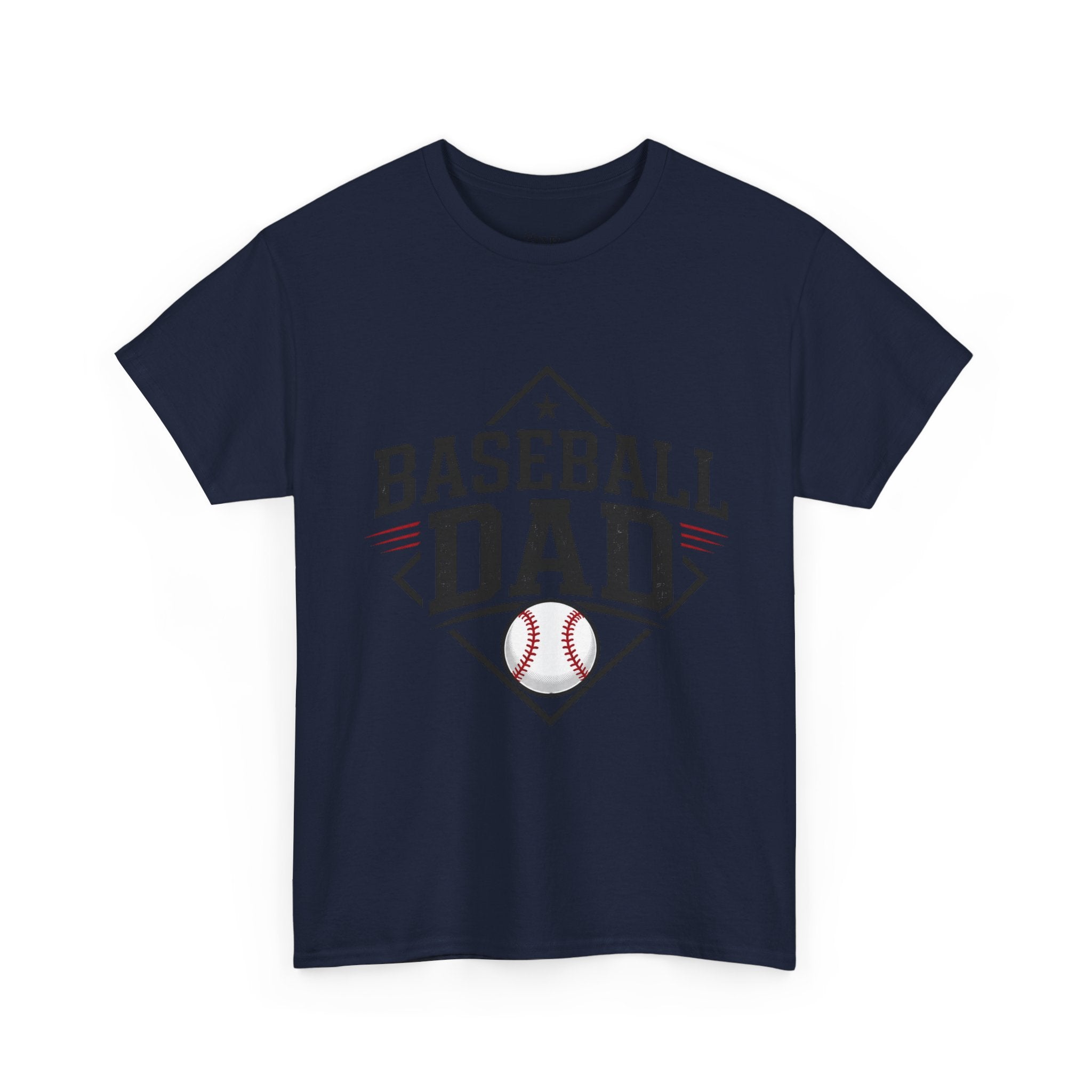 Baseball Dad T-Shirt — Personalized Back Name & Number Tee