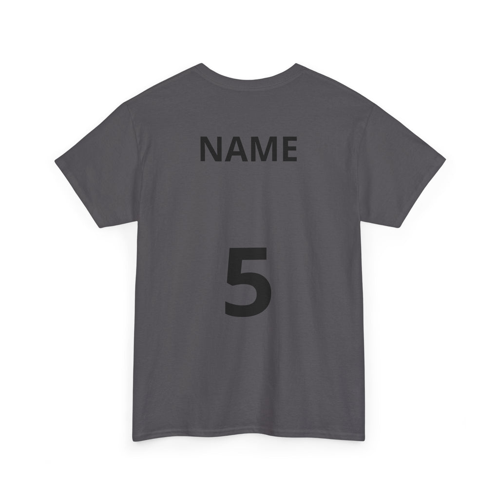 Baseball Dad T-Shirt — Personalized Back Name & Number Tee
