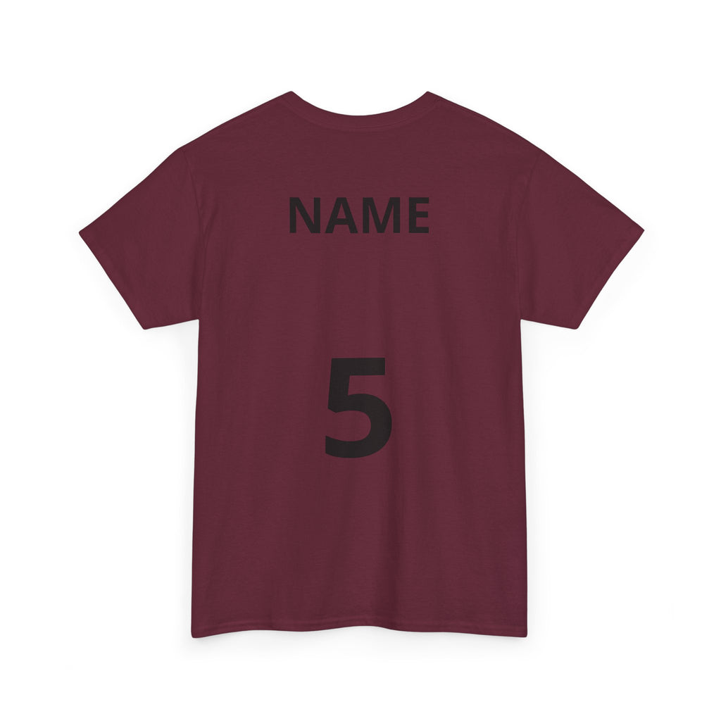 Baseball Dad T-Shirt — Personalized Back Name & Number Tee
