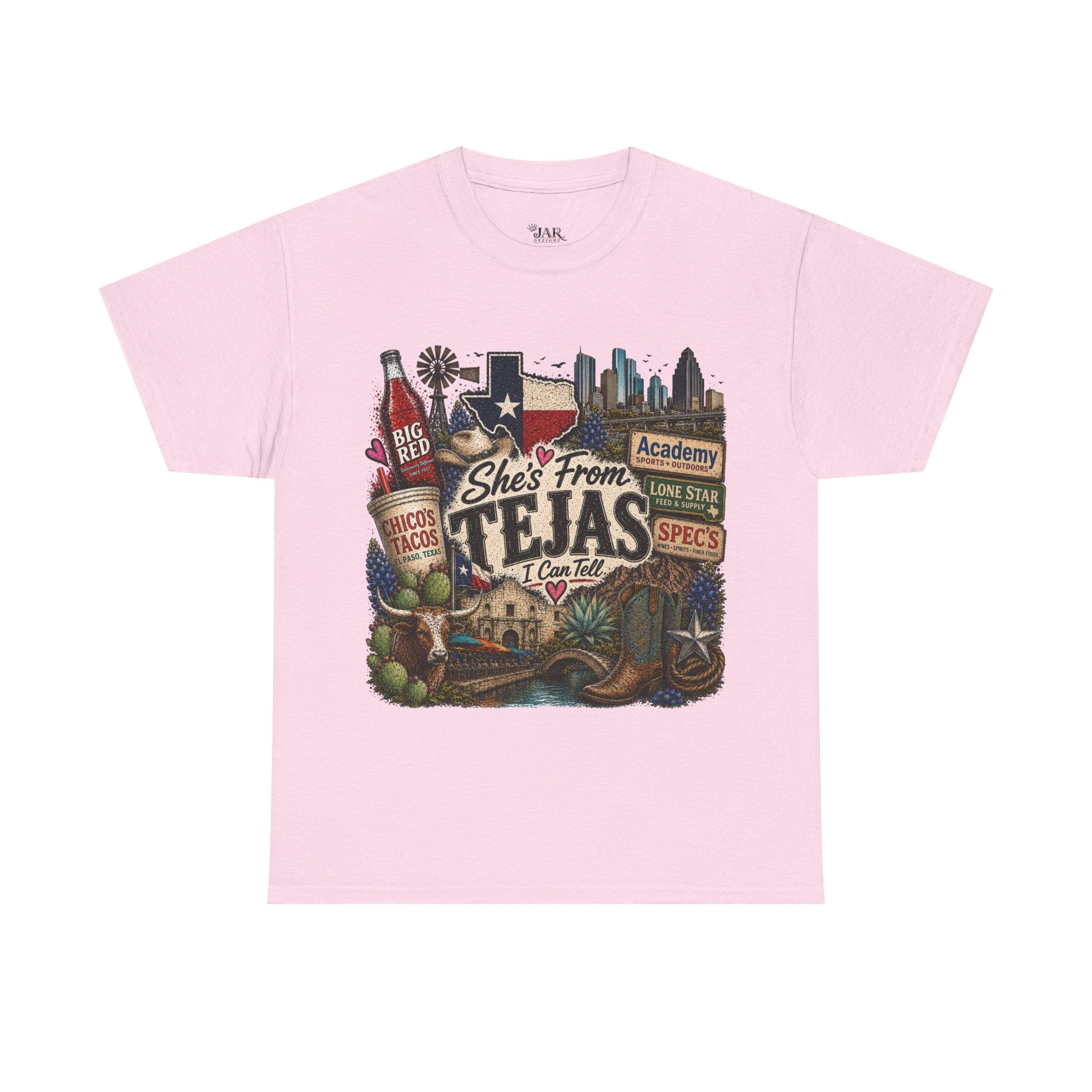 She’s from TEJAS Tee