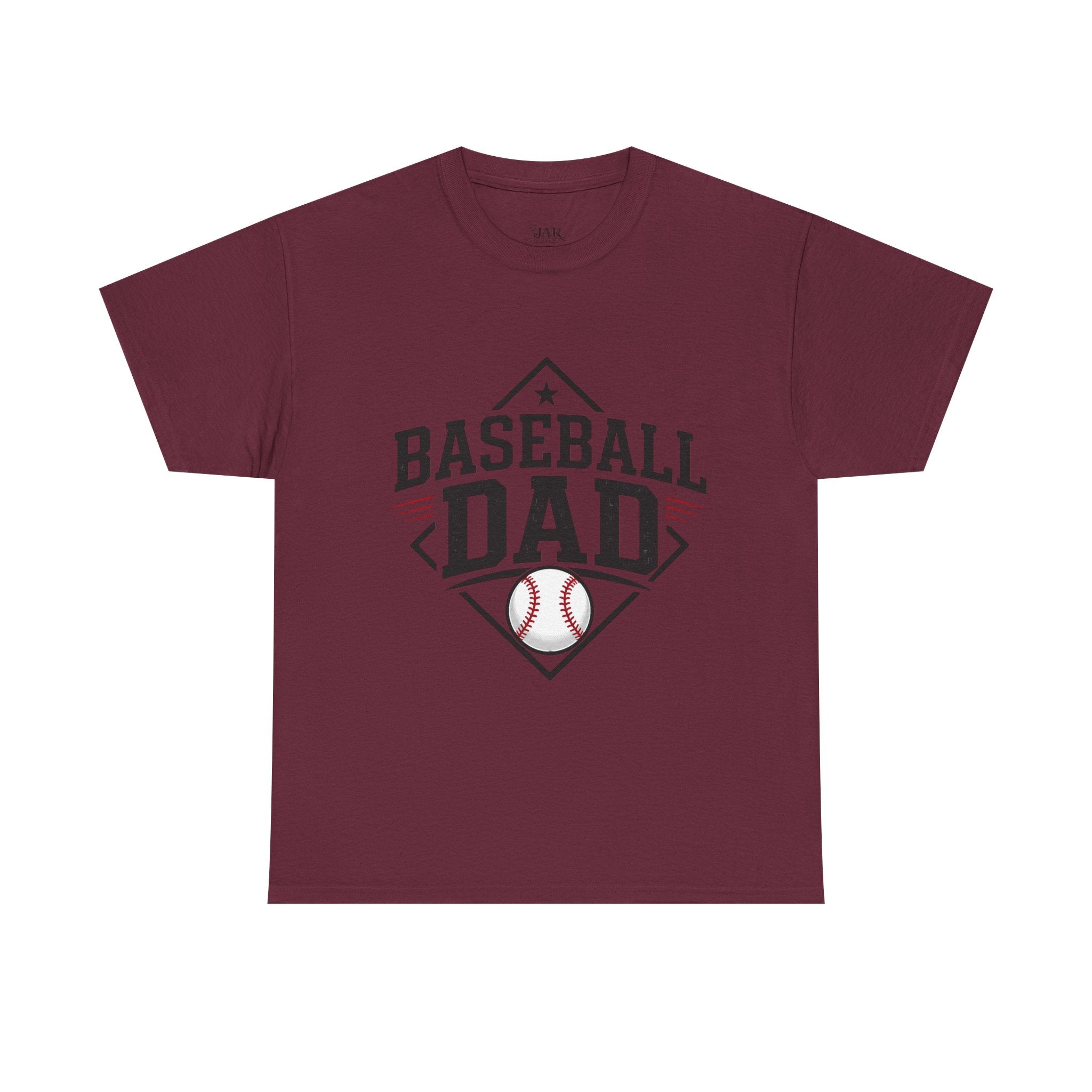 Baseball Dad T-Shirt — Personalized Back Name & Number Tee