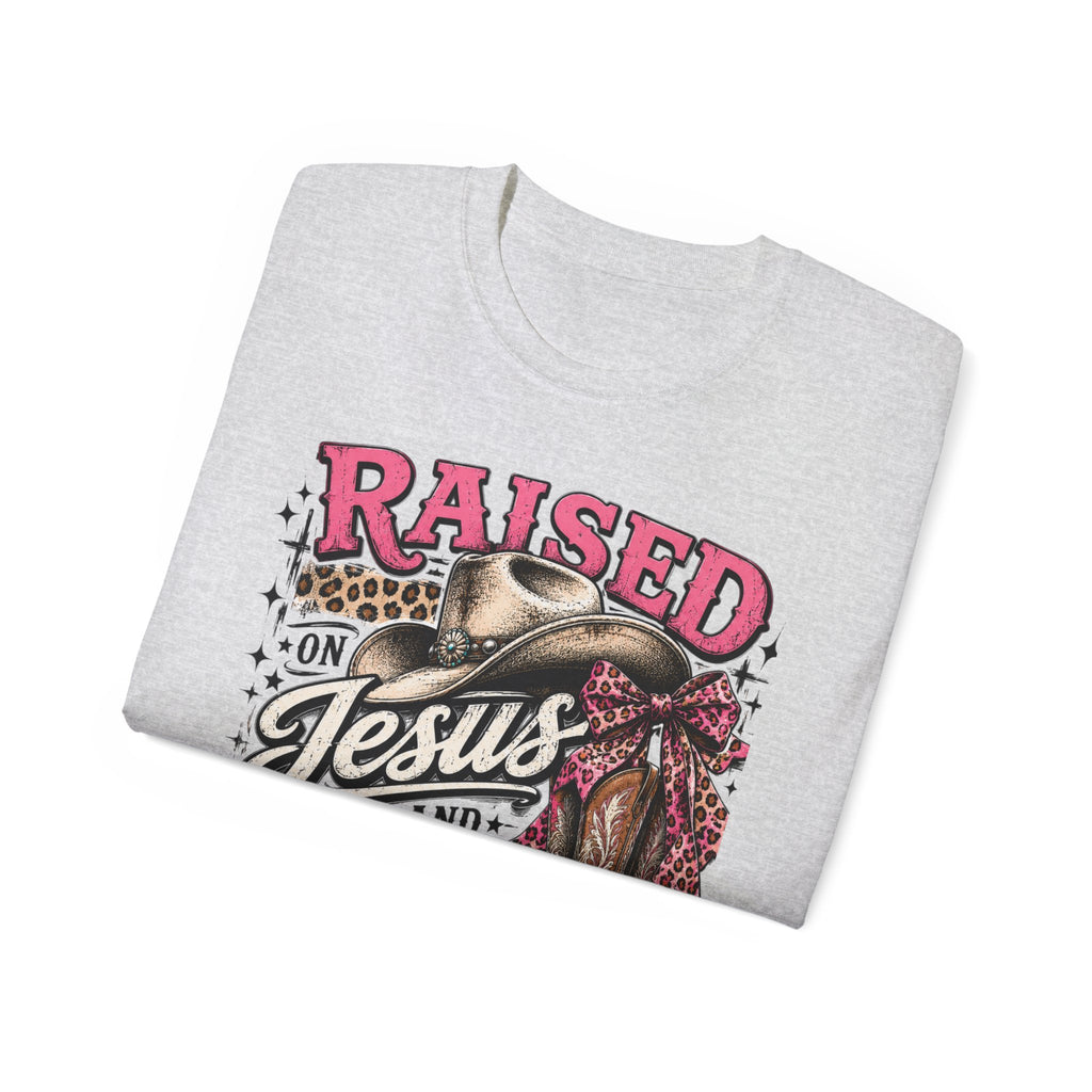 Raised on Jesus & Country Cotton Tee