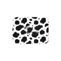 Cow Print Sherpa Blanket | Black White Animal Pattern, Cozy Throw