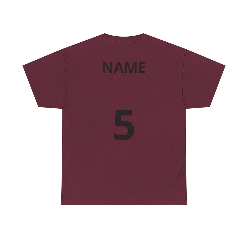 Baseball Dad T-Shirt — Personalized Back Name & Number Tee
