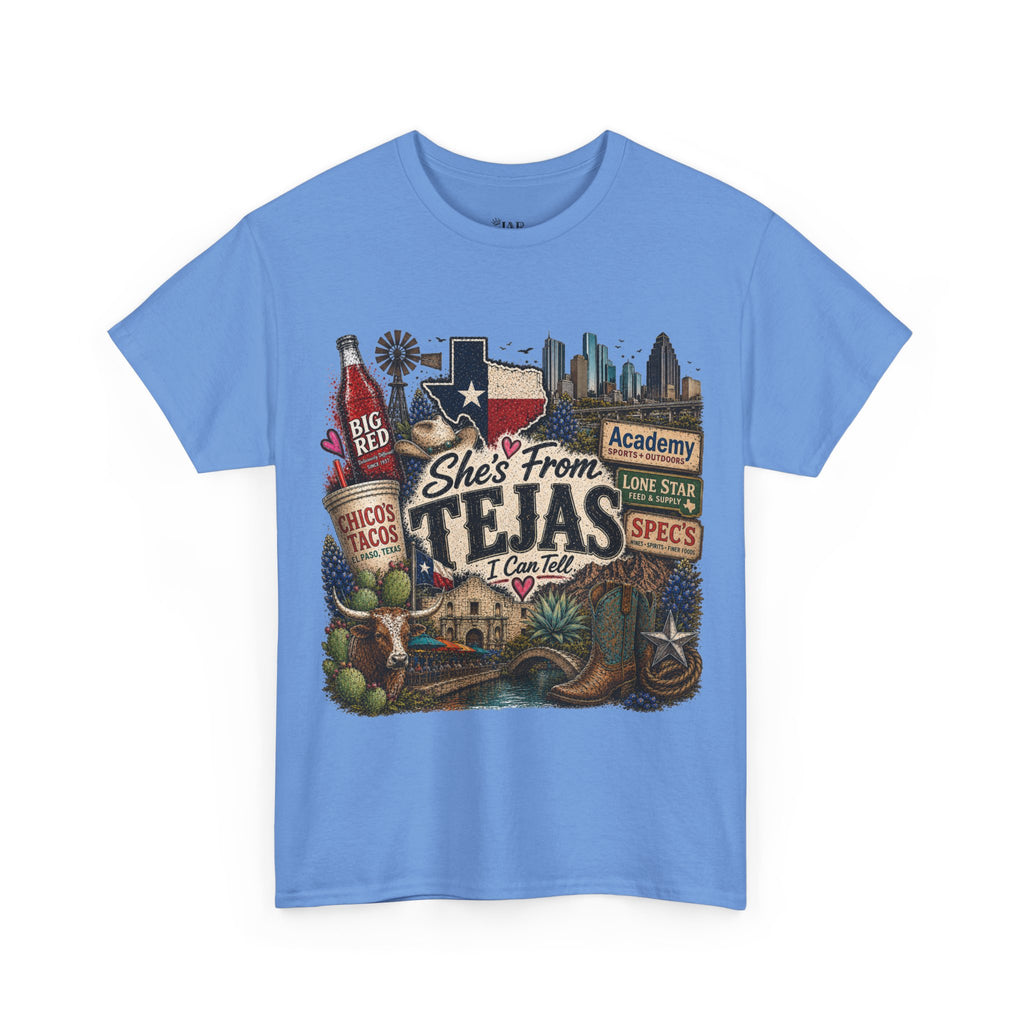 She’s from TEJAS Tee