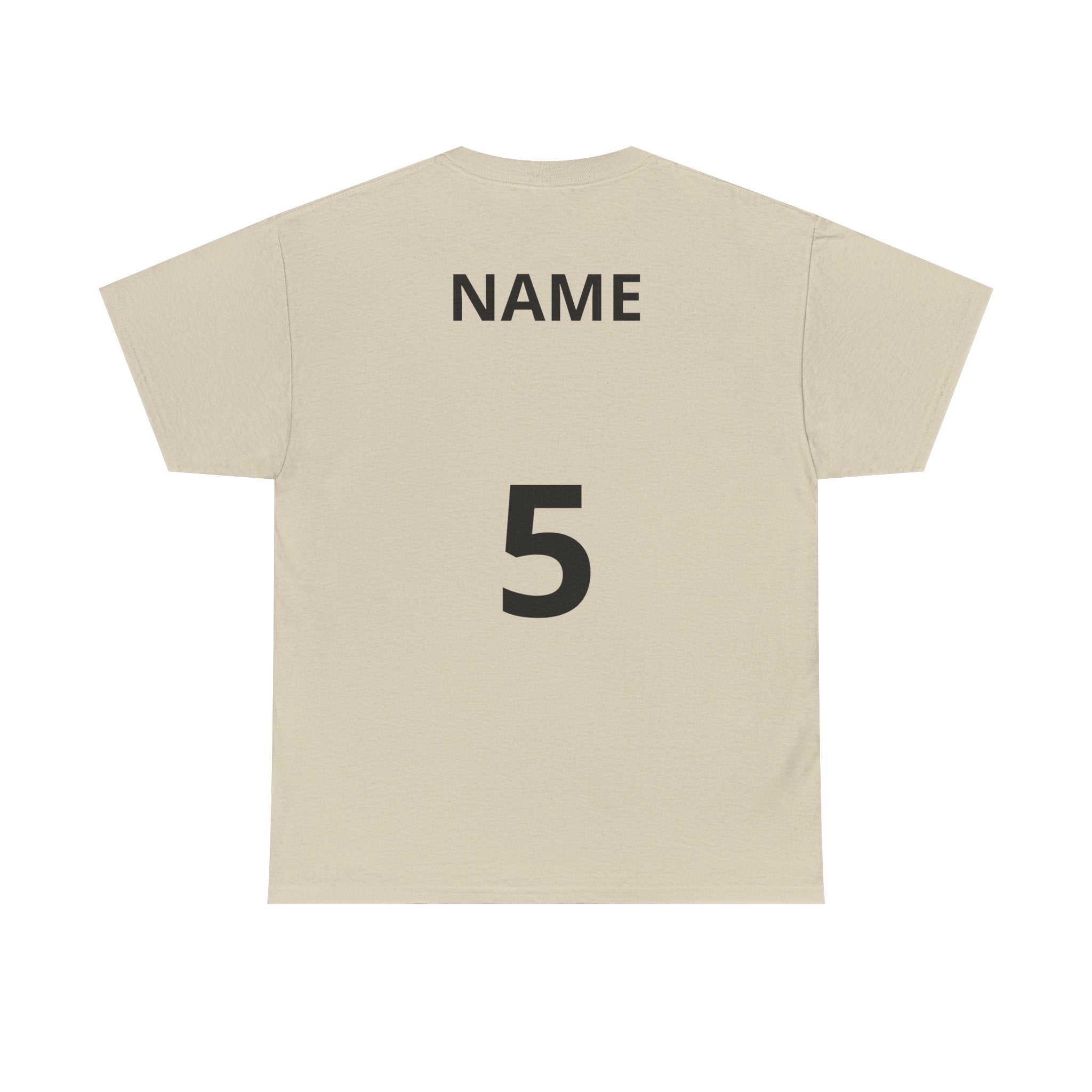 Baseball Dad T-Shirt — Personalized Back Name & Number Tee