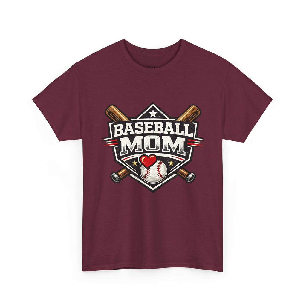 Baseball Mom T-Shirt — Personalized Back Name & Number Tee