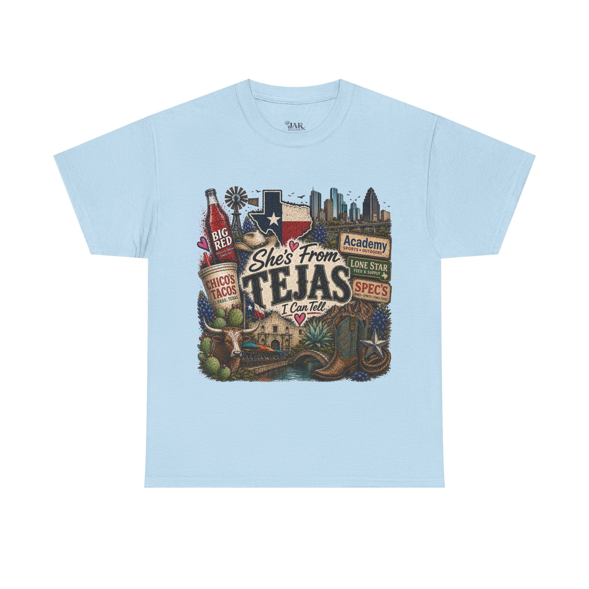 She’s from TEJAS Tee