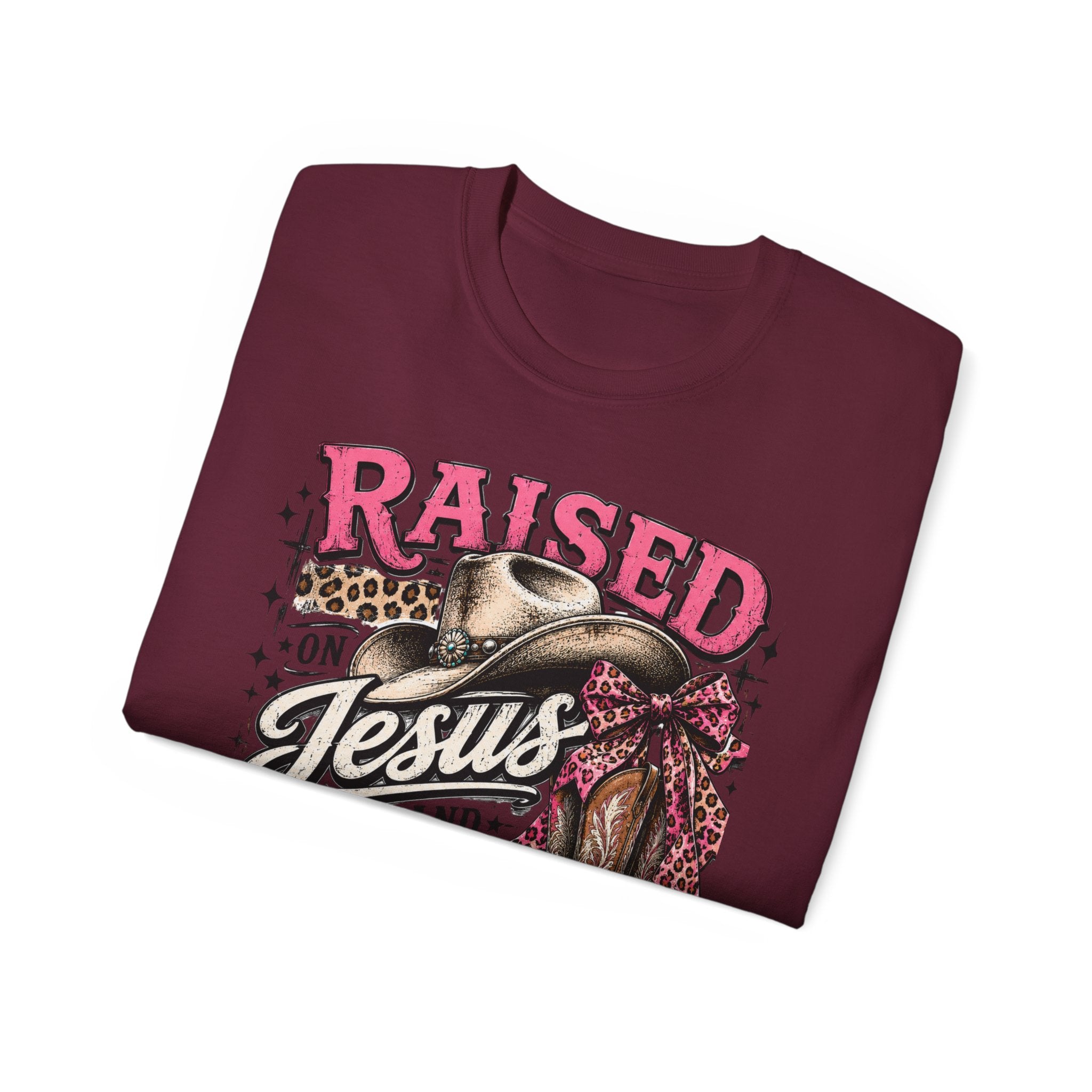 Raised on Jesus & Country Cotton Tee