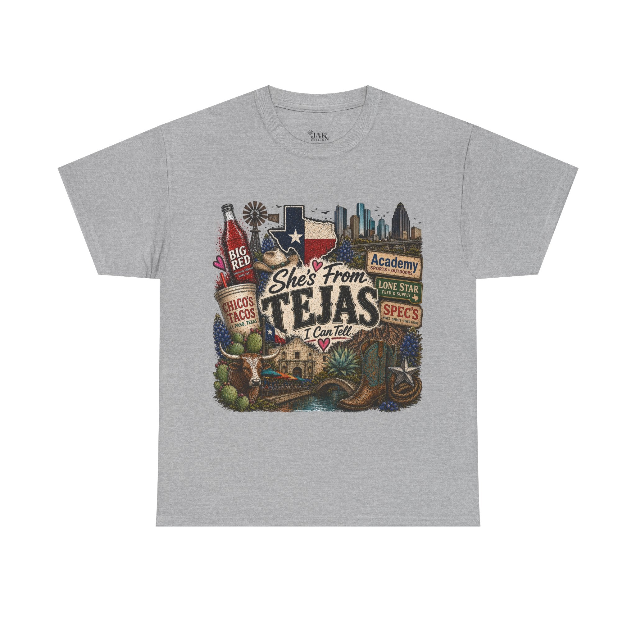She’s from TEJAS Tee