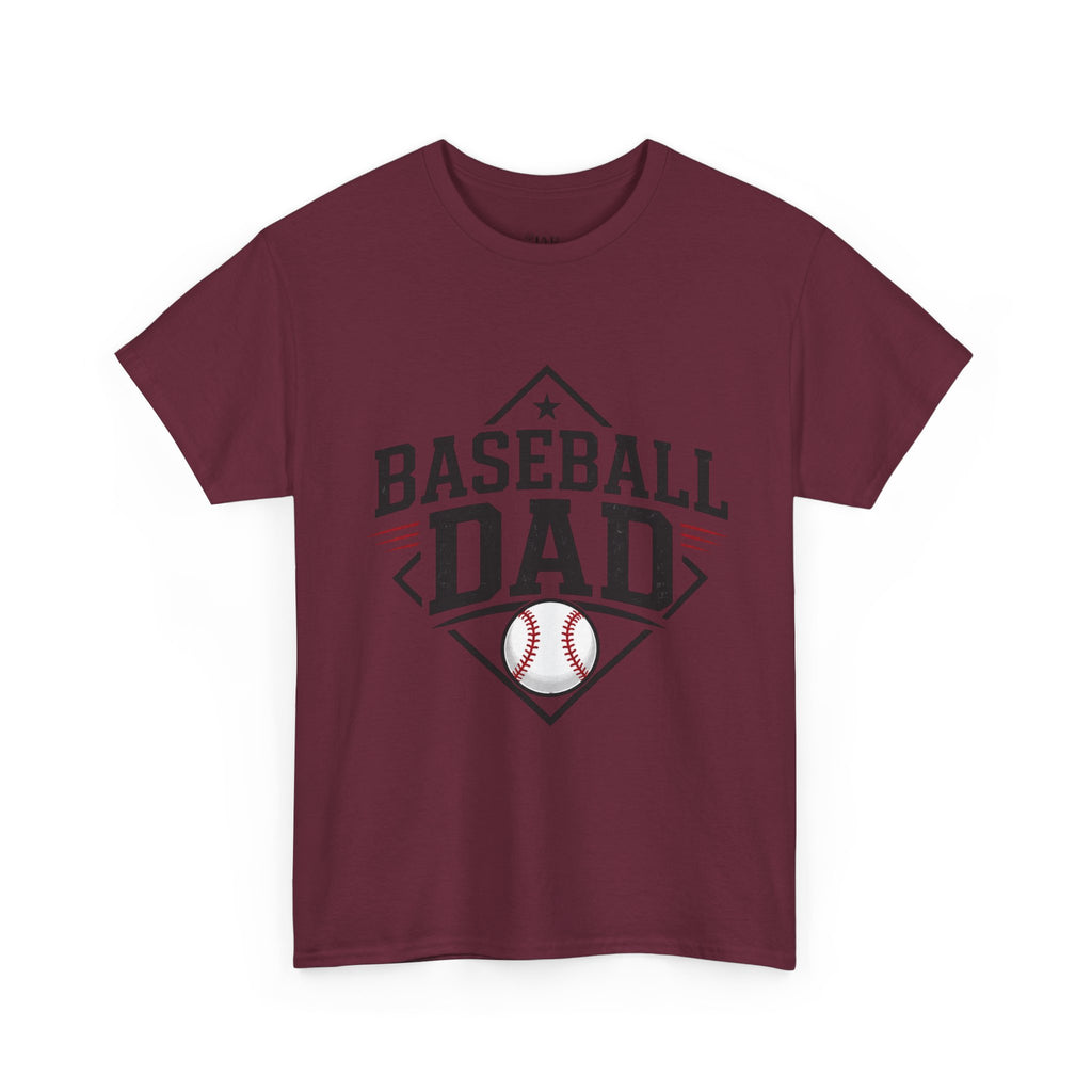 Baseball Dad T-Shirt — Personalized Back Name & Number Tee