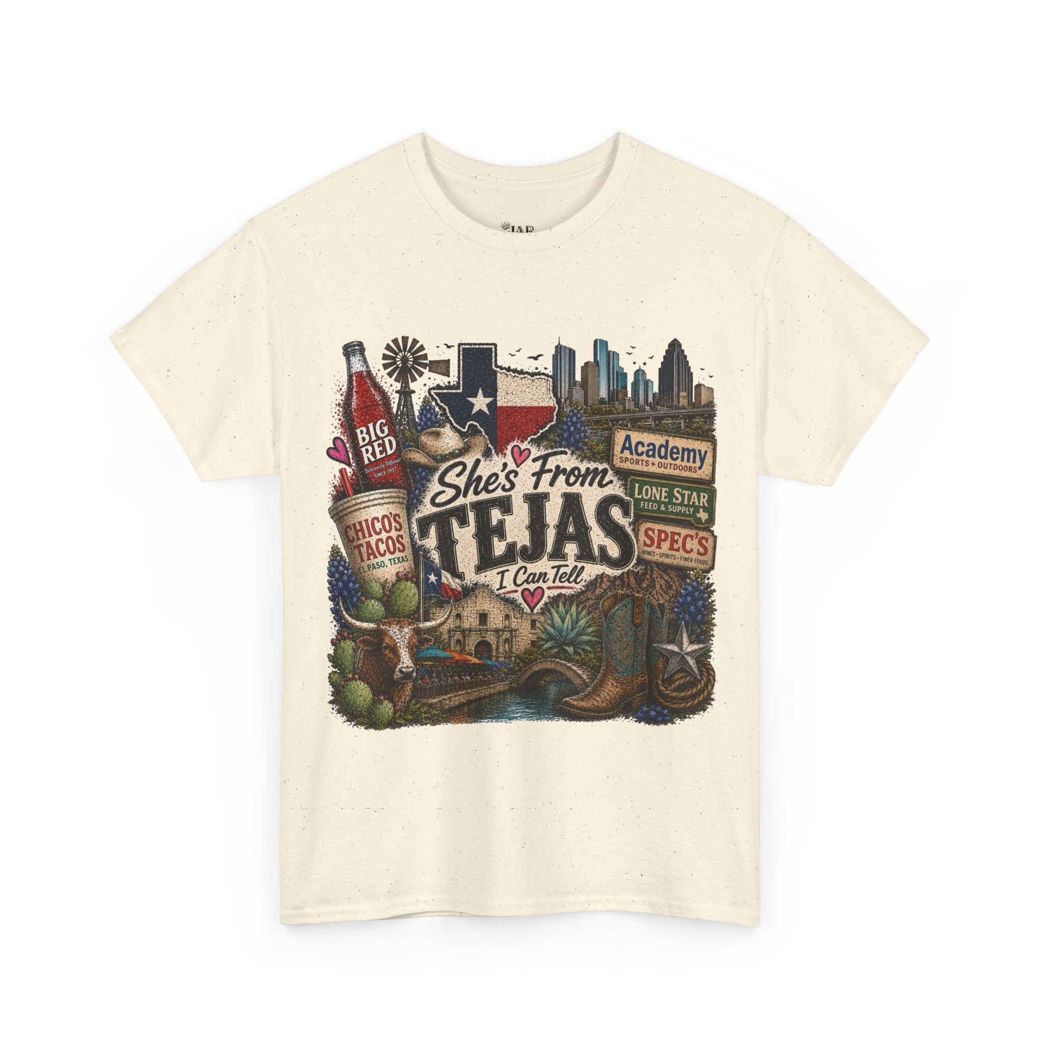 She’s from TEJAS Tee