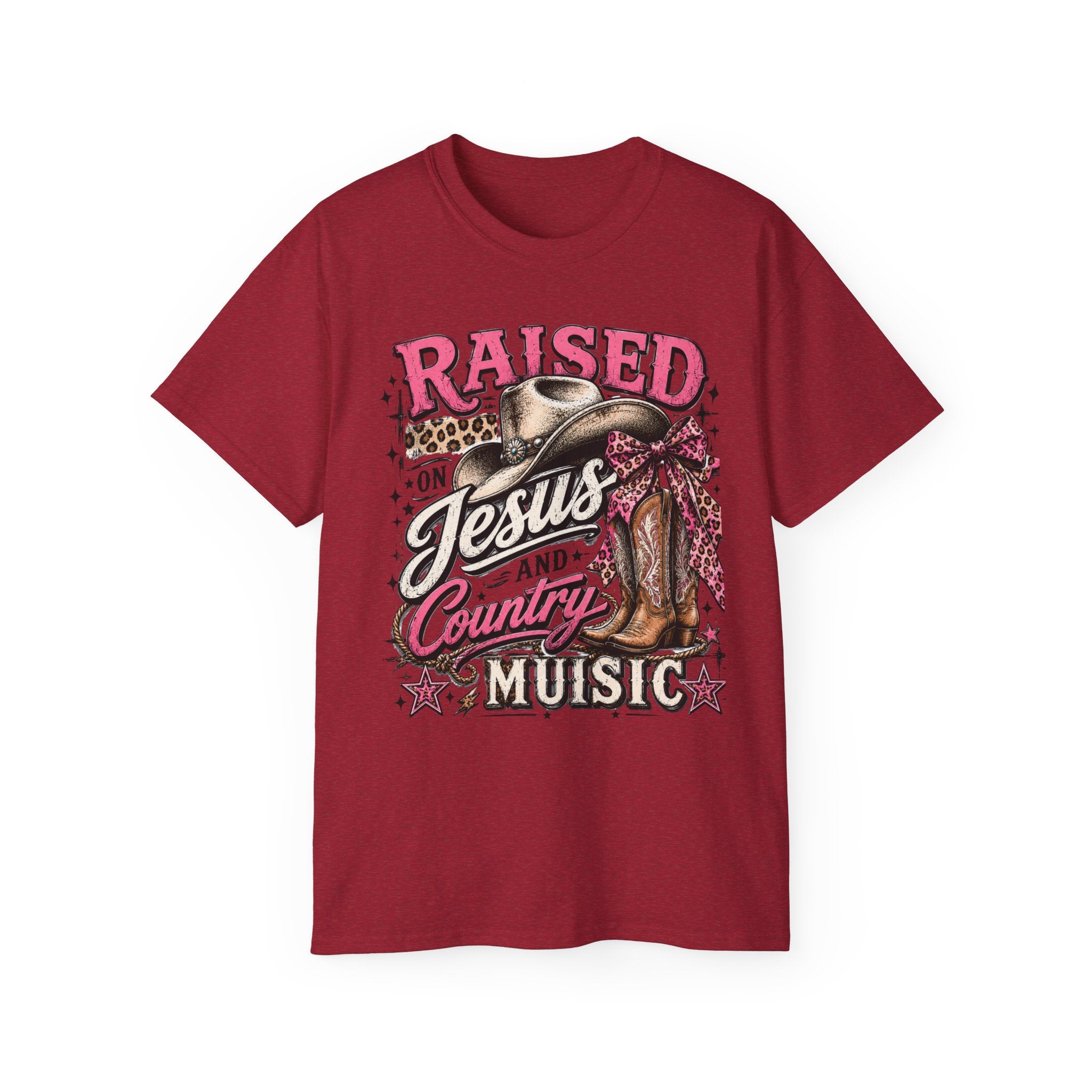 Raised on Jesus & Country Cotton Tee