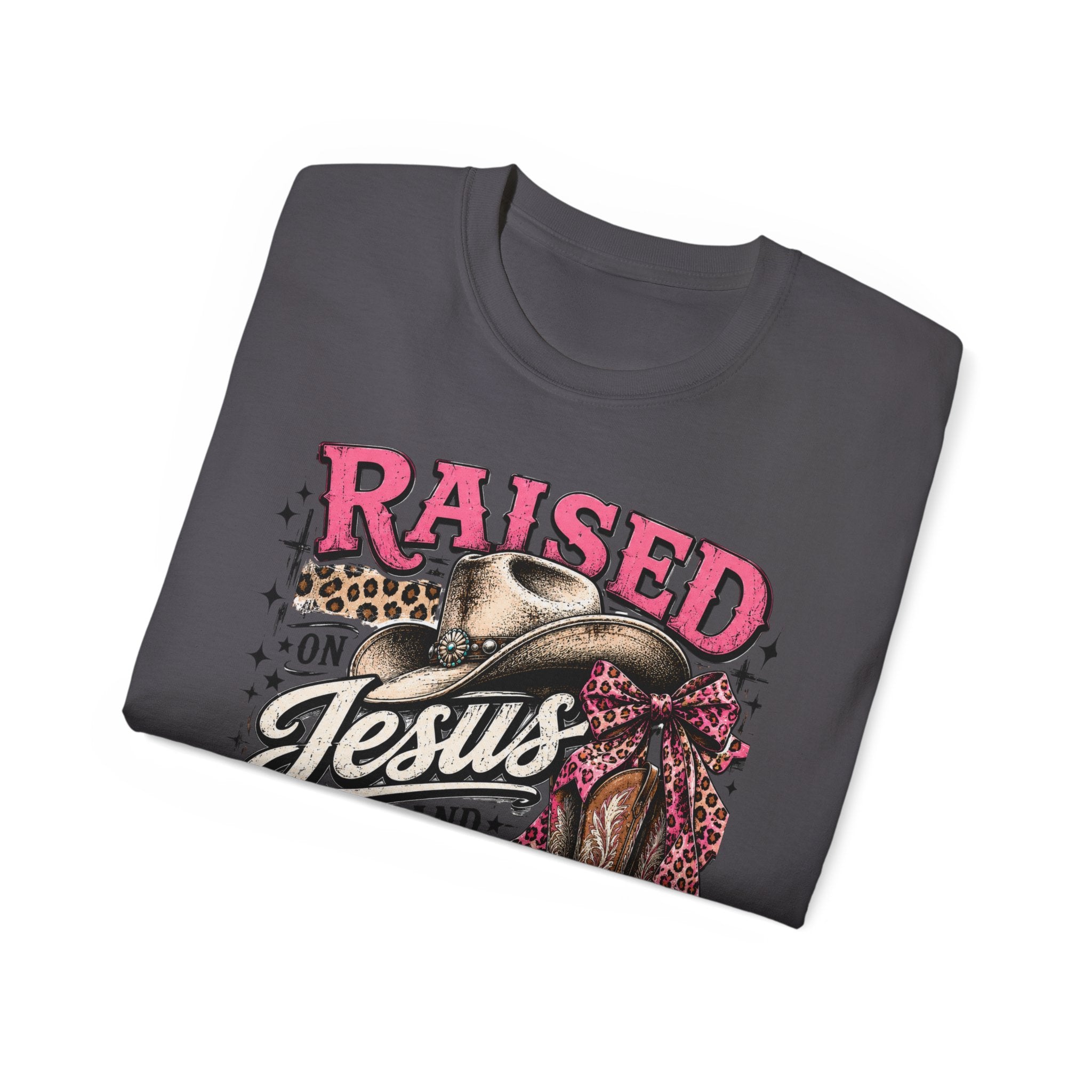 Raised on Jesus & Country Cotton Tee