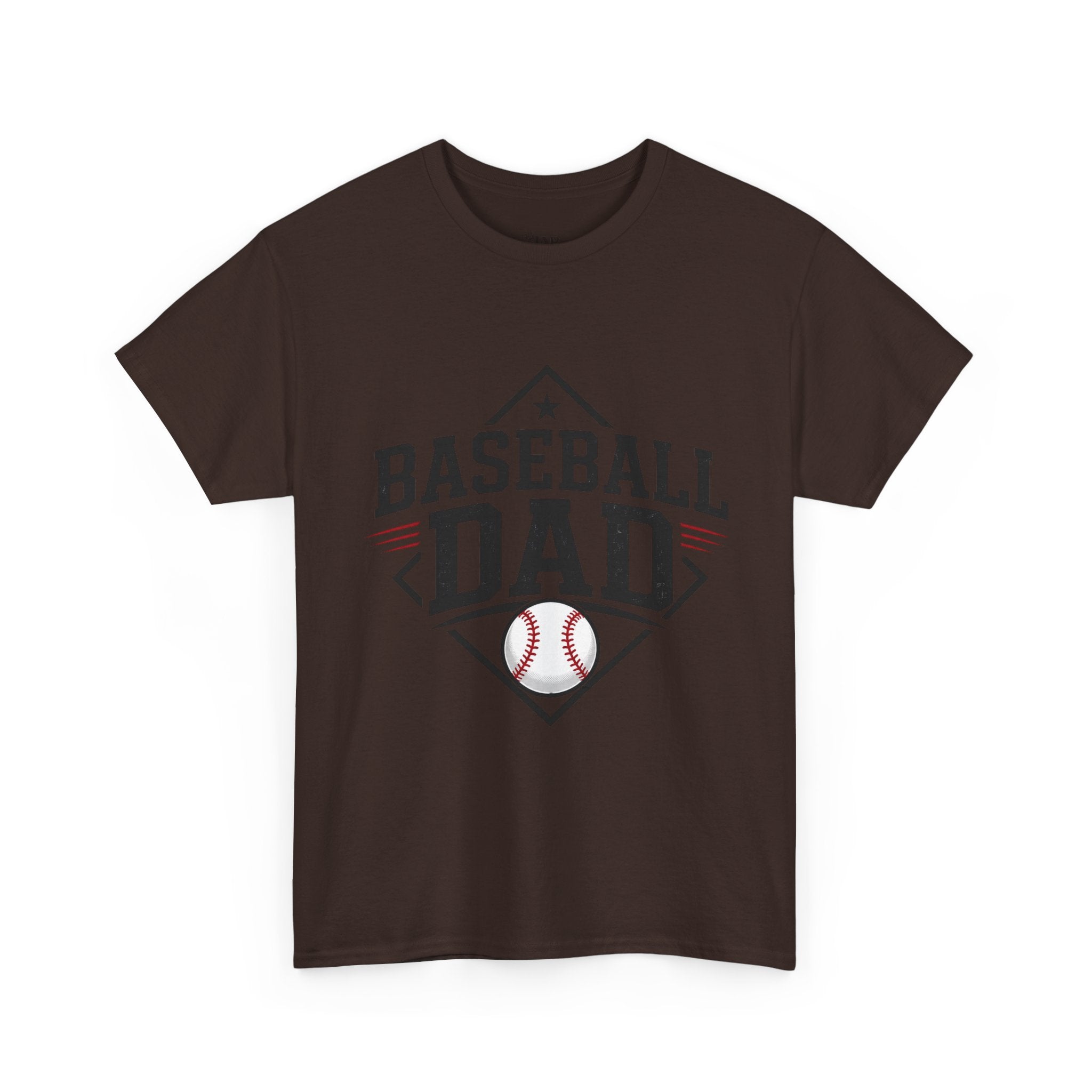 Baseball Dad T-Shirt — Personalized Back Name & Number Tee