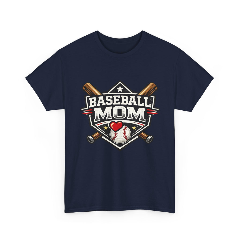 Baseball Mom T-Shirt — Personalized Back Name & Number Tee