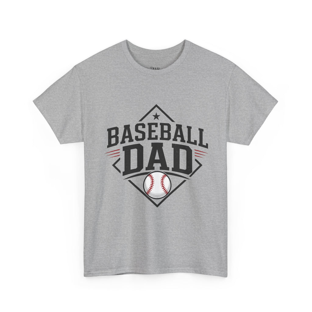 Baseball Dad T-Shirt — Personalized Back Name & Number Tee