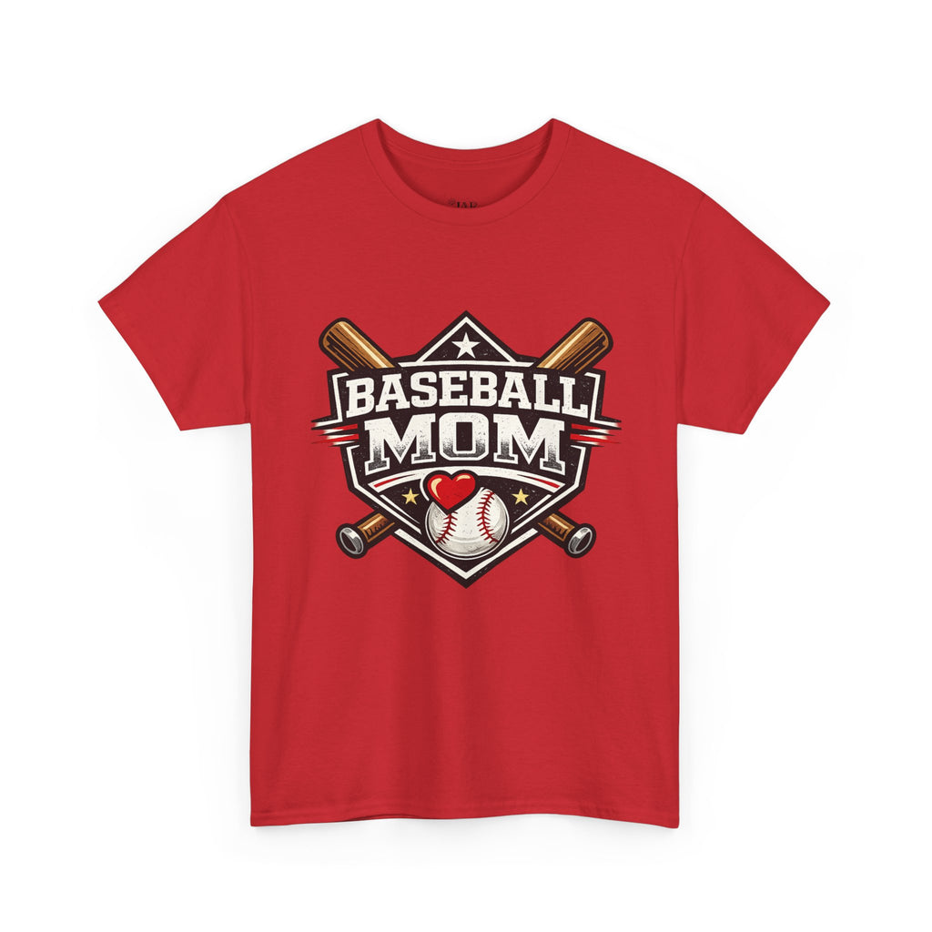 Baseball Mom T-Shirt — Personalized Back Name & Number Tee