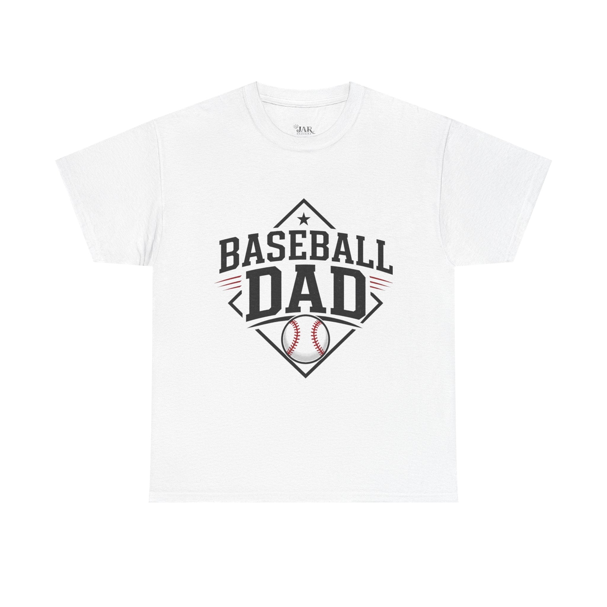 Baseball Dad T-Shirt — Personalized Back Name & Number Tee