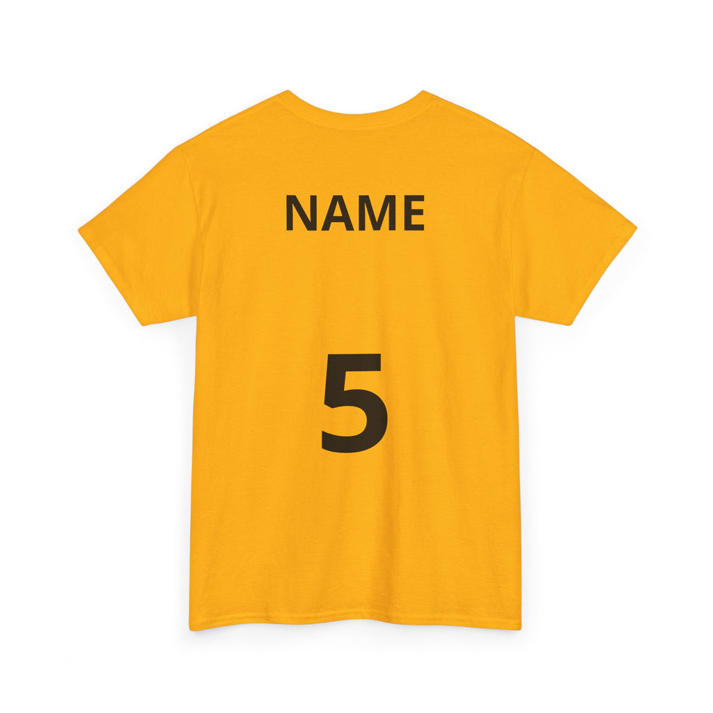 Baseball Dad T-Shirt — Personalized Back Name & Number Tee