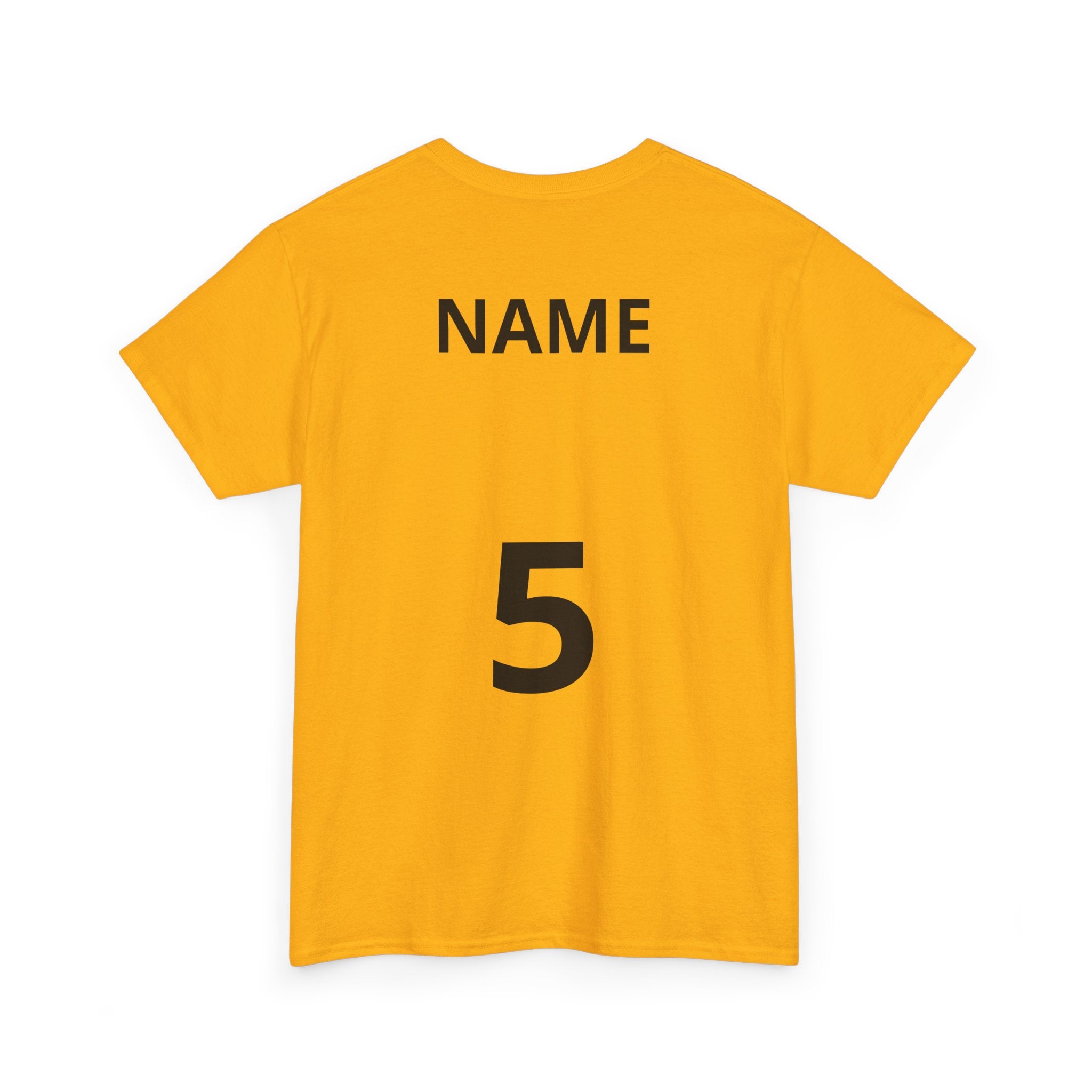 Baseball Dad T-Shirt — Personalized Back Name & Number Tee